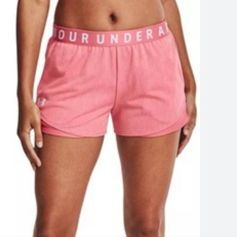 Under Armour Pink Athletic Shorts Lightweight Stretch